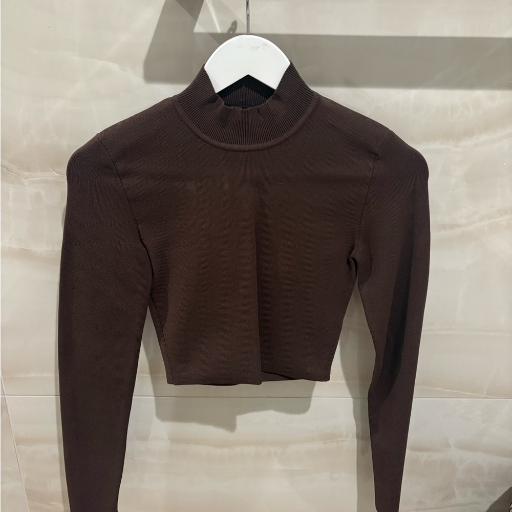 BRAND NEW ARITZIA Brown Turtleneck Top